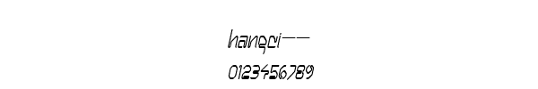 Fuente HANGCI__.TTF