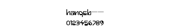 Fuente HANGEB__.TTF