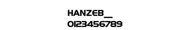 Fuente HANZEB__.TTF