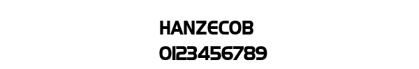 Fuente HANZECOB.TTF