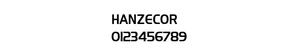 Fuente HANZECOR.TTF