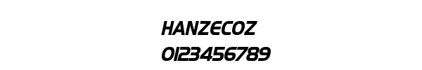 Fuente HANZECOZ.TTF