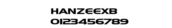 Fuente HANZEEXB.TTF
