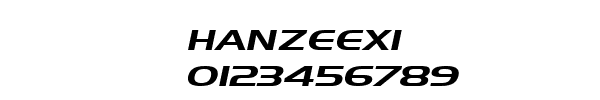 Fuente HANZEEXI.TTF