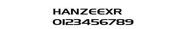 Fuente HANZEEXR.TTF