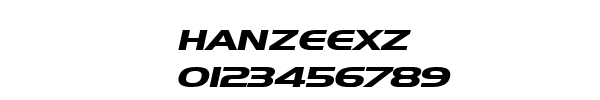 Fuente HANZEEXZ.TTF