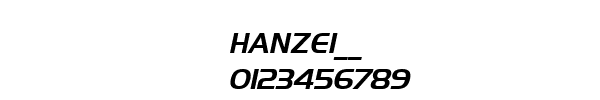 Fuente HANZEI__.TTF