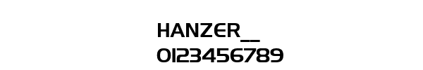 Fuente HANZER__.TTF