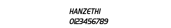 Fuente HANZETHI.TTF