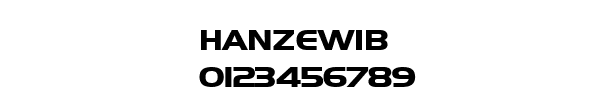 Fuente HANZEWIB.TTF