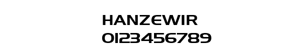 Fuente HANZEWIR.TTF