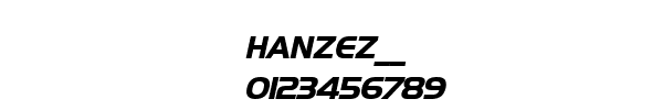 Fuente HANZEZ__.TTF