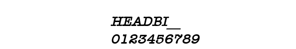 Fuente HEADBI__.TTF