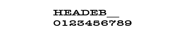Fuente HEADEB__.TTF