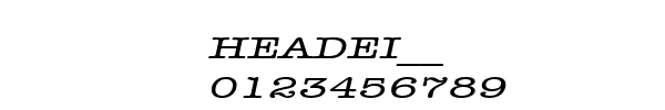 Fuente HEADEI__.TTF