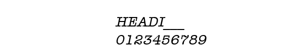 Fuente HEADI___.TTF