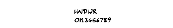 Fuente HNDWR.TTF