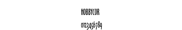Fuente HOBBYCOR.TTF