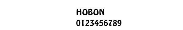 Fuente HOBON.TTF