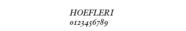 Fuente HOEFLERI.TTF