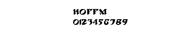 Fuente HOFFM.TTF