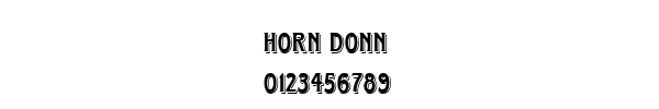 Fuente HORN DONN.TTF