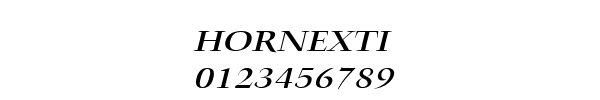 Fuente HORNEXTI.TTF