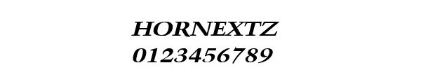 Fuente HORNEXTZ.TTF