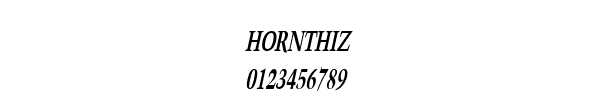 Fuente HORNTHIZ.TTF