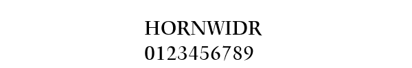 Fuente HORNWIDR.TTF