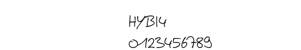 Fuente HYBI4.TTF