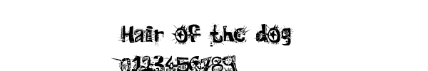 Fuente Hair of the dog.ttf