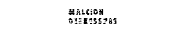 Fuente Halcion.ttf