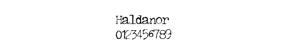 Fuente Haldanor.ttf