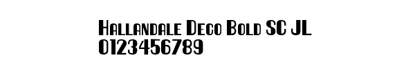 Fuente Hallandale Deco Bold SC JL.TTF