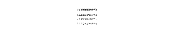 Fuente HammerKeys.ttf