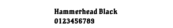 Fuente Hammerhead Black.ttf