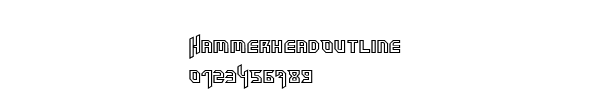 Fuente HammerheadOutline.ttf