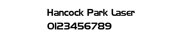 Fuente Hancock Park Laser.ttf