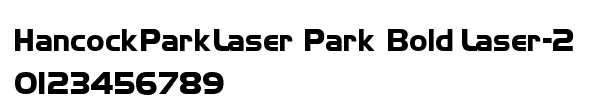 Fuente HancockParkLaser Park Bold Laser-2-3-89 3-53-05 PM.ttf