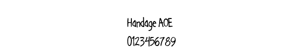Fuente Handage AOE.ttf