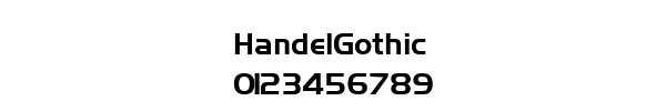 Fuente HandelGothic.ttf
