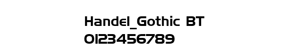 Fuente Handel_Gothic BT.ttf