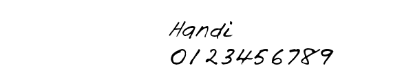 Fuente Handi.TTF