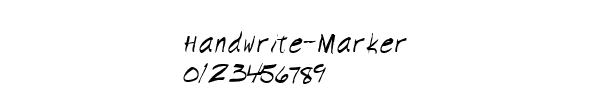 Fuente Handwrite-Marker.ttf