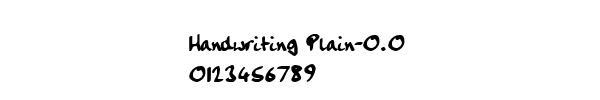 Fuente Handwriting Plain-0.0.ttf
