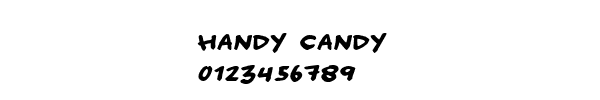 Fuente Handy candy.ttf