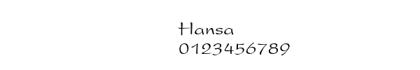 Fuente Hansa.ttf