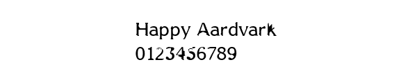 Fuente Happy Aardvark.ttf