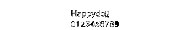 Fuente Happydog.ttf